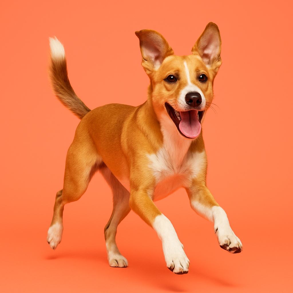 An active dog representing the hip and joint mobility category